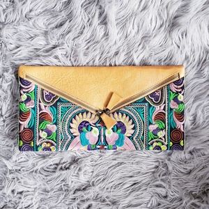 Embroidered Clutch